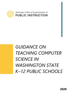 Guidance on Teaching Computer Science in K–12 Public Schools