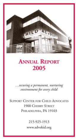 SCCA Annual Report 11/9/05 1:08 PM Page 1
