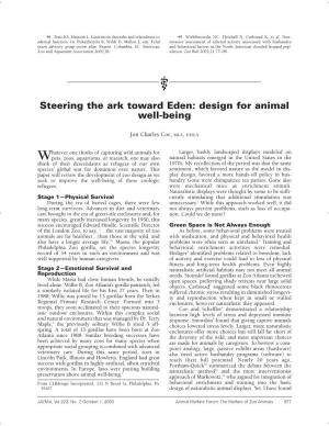 Steering the Ark Toward Eden: Design for Animal Well-Being