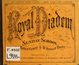 Royal Diadem for the Sunday School