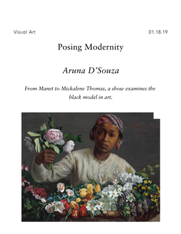 Posing Modernity Aruna D'souza