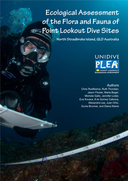 Ecological Assessment of the Flora and Fauna of Point Lookout Dive Sites North Stradbroke Island, QLD Australia
