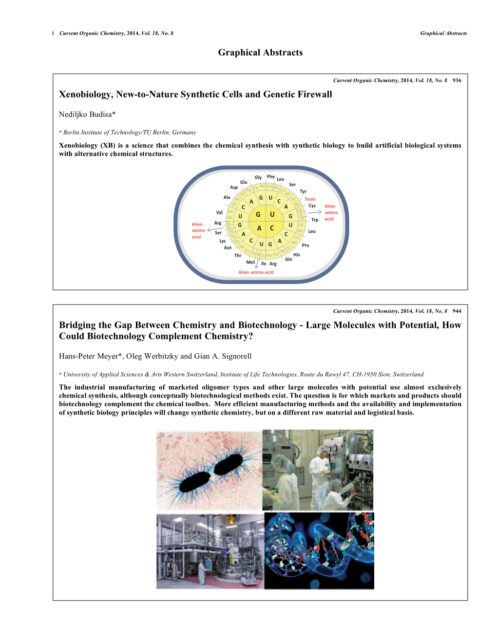 Graphical Abstracts Xenobiology, New-To-Nature Synthetic Cells And