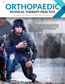 PHYSICAL THERAPY PRACTICE the Magazine of the Academy of Orthopaedic Physical Therapy, APTA