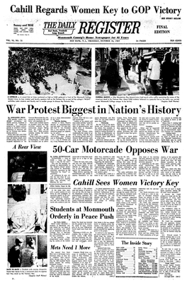 War Protest Biggest in Nation's History