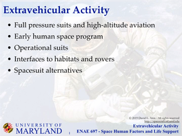 Extravehicular Activity