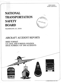 Aircraft Accident Reports Brief Format U.S