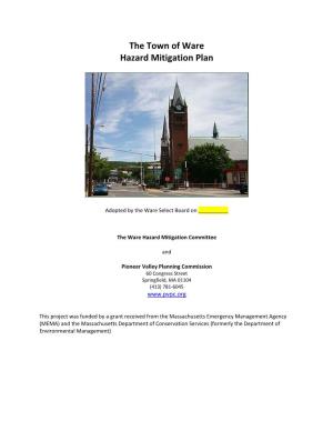 The Town of Ware Hazard Mitigation Plan