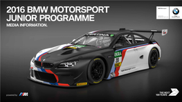 2016 Bmw Motorsport Junior Programme