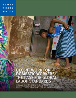 Decent Work for Domestic Workers