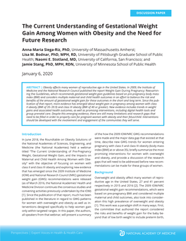 Gestational Weight Gain Among Women with Obesity.Indd