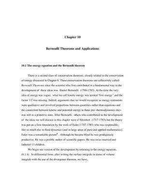 Chapter 10 Bernoulli Theorems and Applications