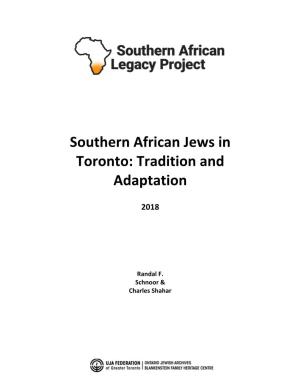 A Comprehensive Survey of Southern African Jews