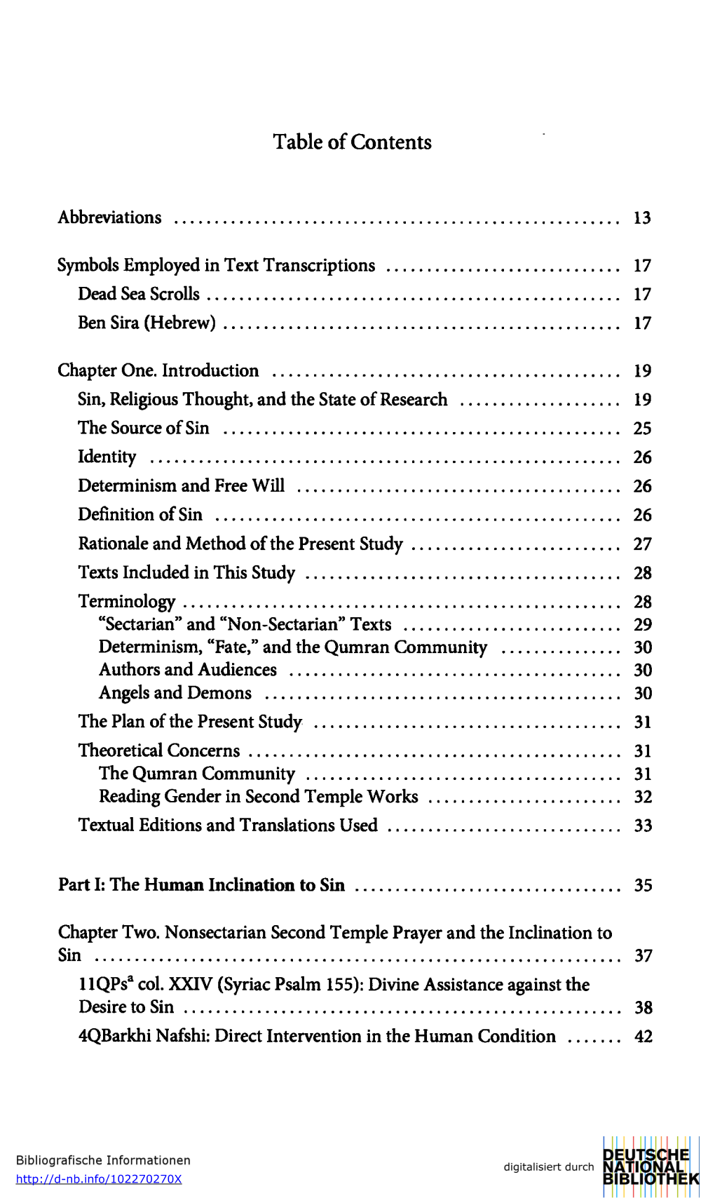 Table of Contents