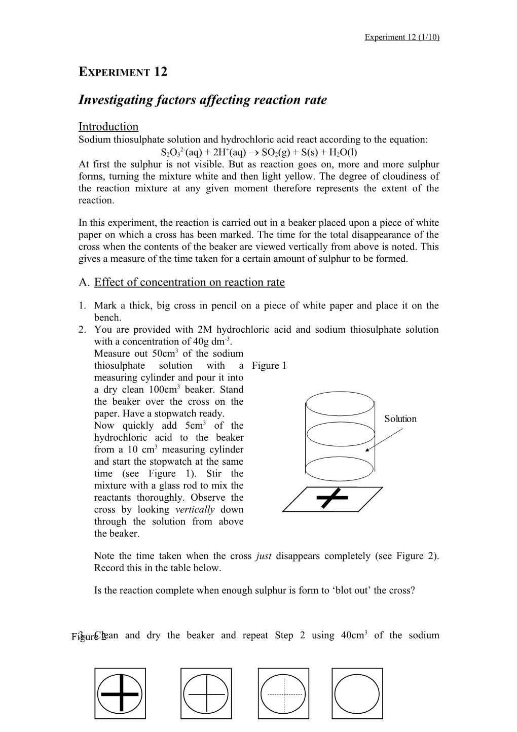 Investigating Factors Affecting Reaction Rate