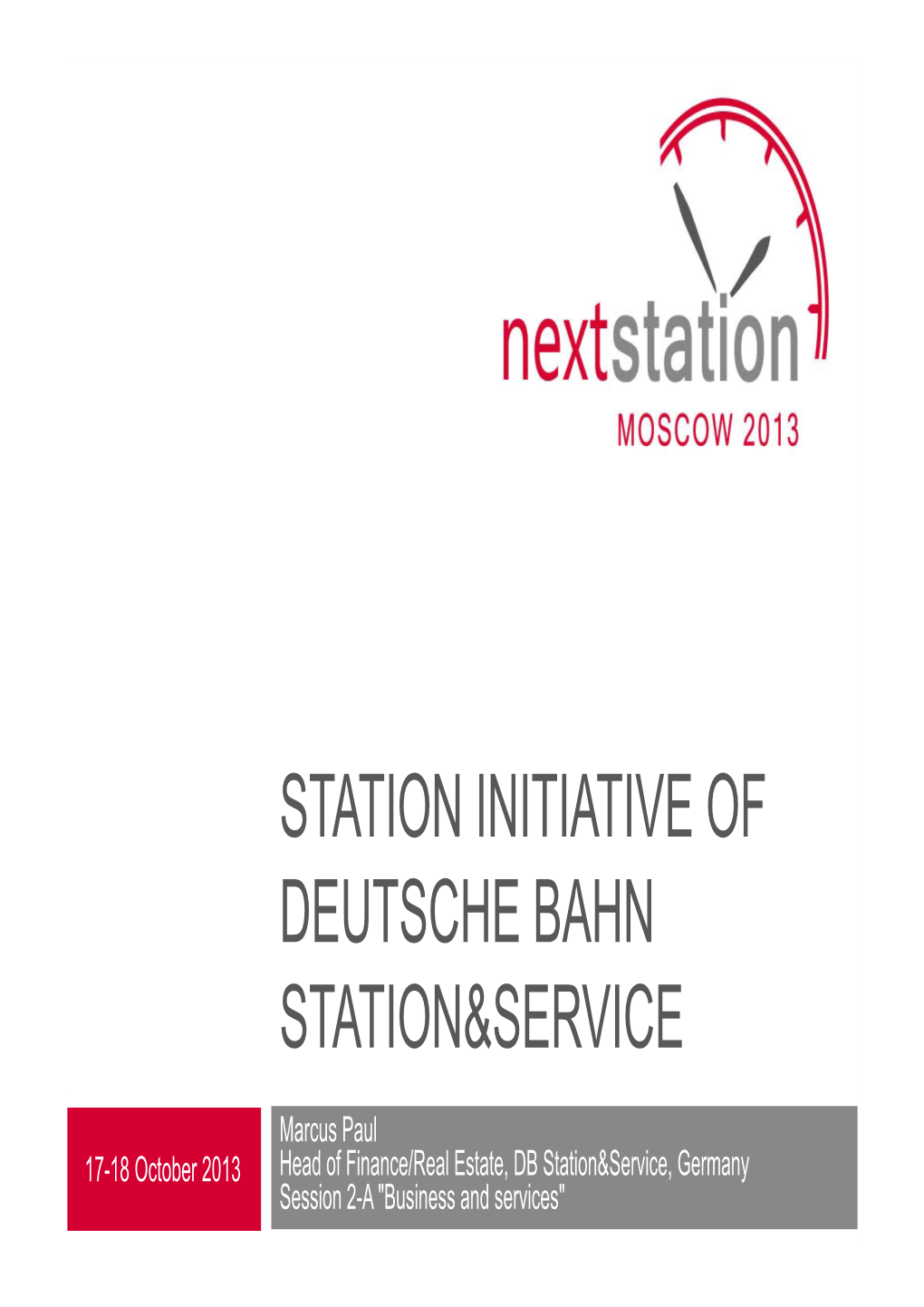 Station Initiative of Deutsche Bahn Station&Service