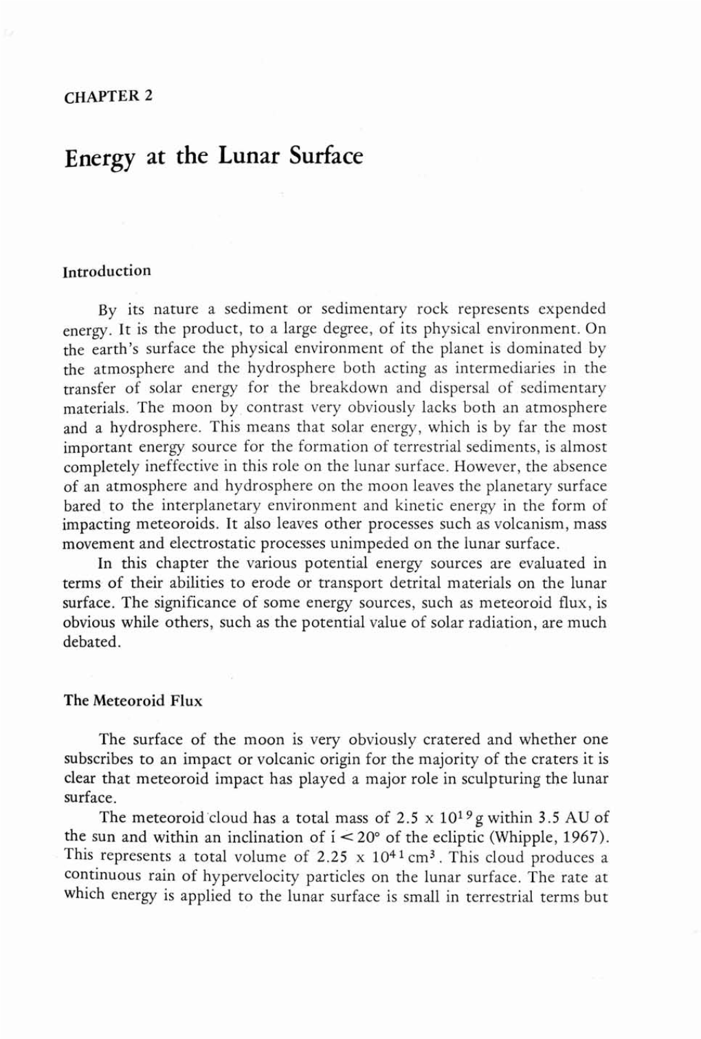 Chapter 2: Energy at the Lunar Surface