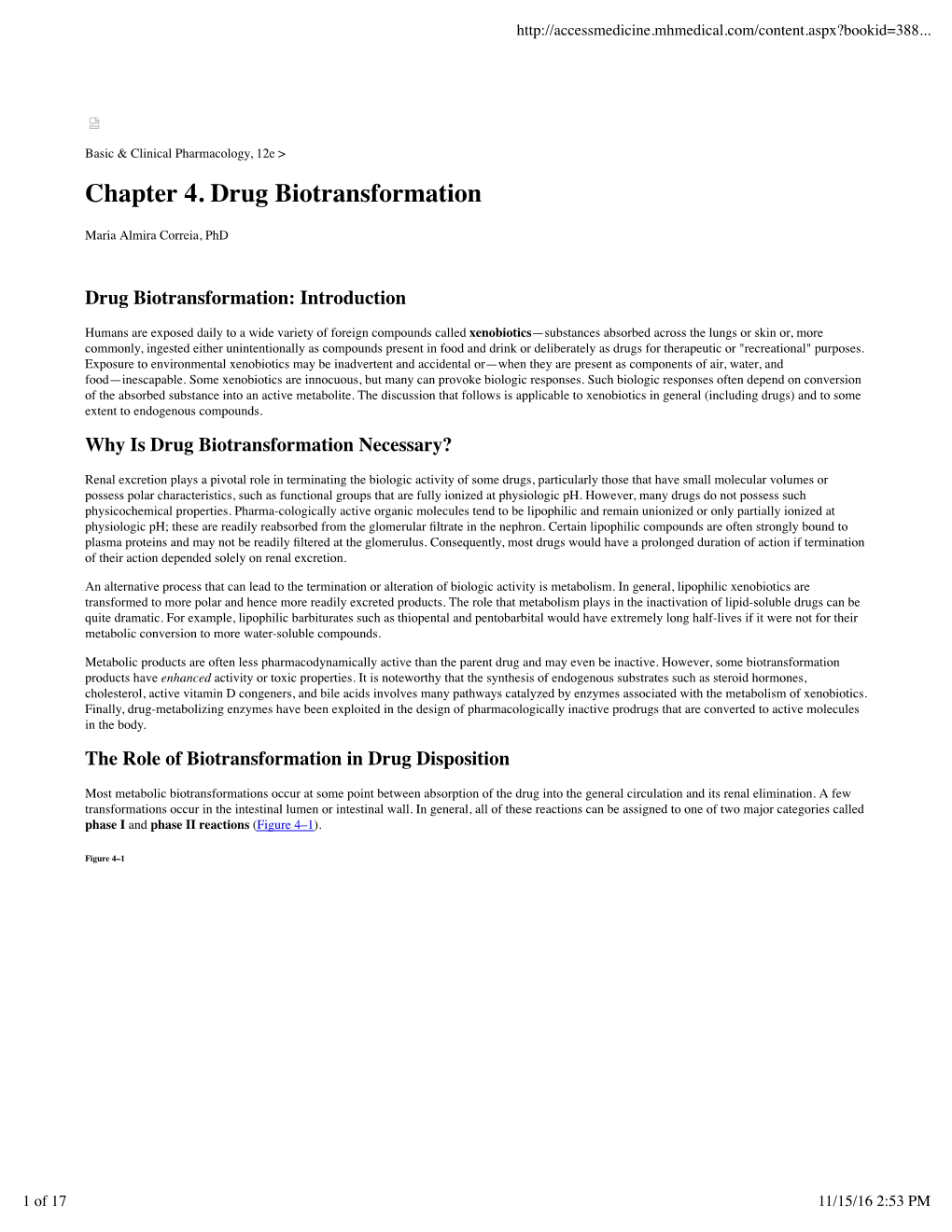 Chapter 4. Drug Biotransformation