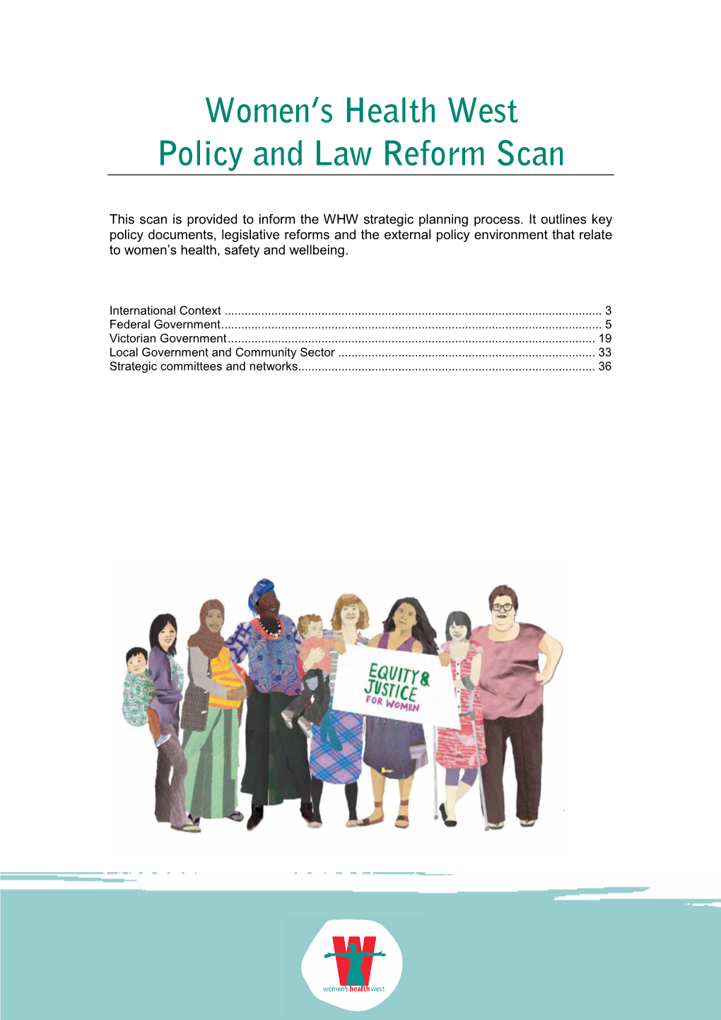 Women's Health West Quarterly Policy and Law Reform Scan