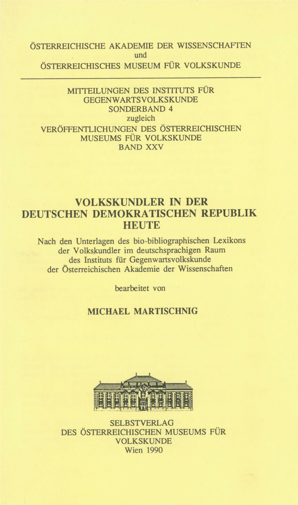 Volkskundler in Der Deutschen Demokratischen