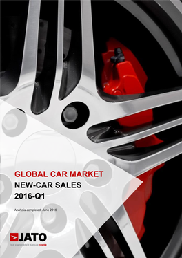 Global Car Market New-Car Sales 2016-Q1