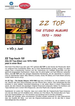 Zz Top the Studio Albums 1970 – 1990
