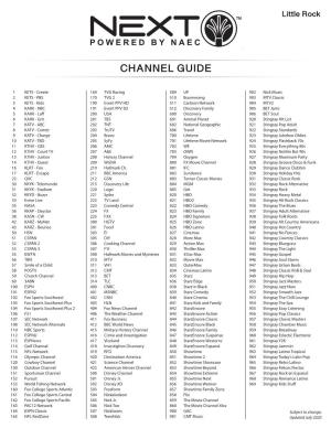 Channel Guide