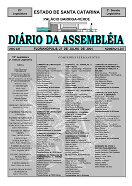 Diário Da Assembléia Expediente