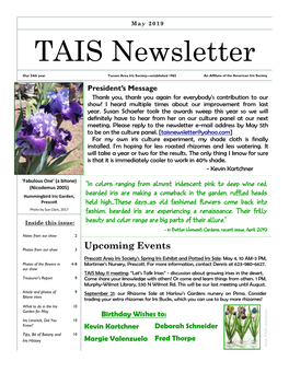 TAIS May 2019 Newsletter.Pdf