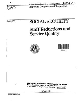 HRD-87-66 Social Security