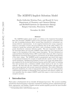 The AGBNP2 Implicit Solvation Model