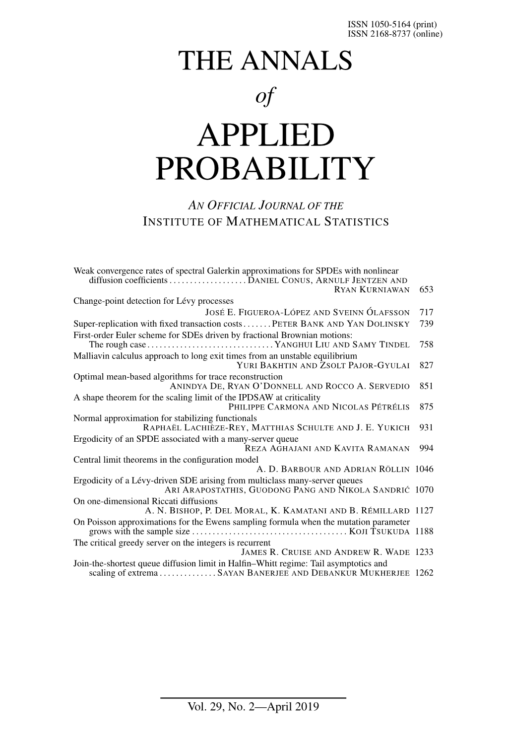 Applied Probability