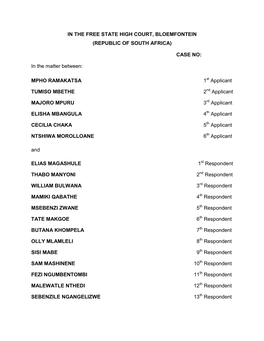 Founding Affidavit Free State High Court-20048.Pdf