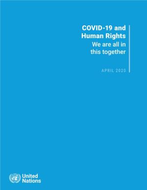 COVID-19 and Human Rights: We Are All in This Together