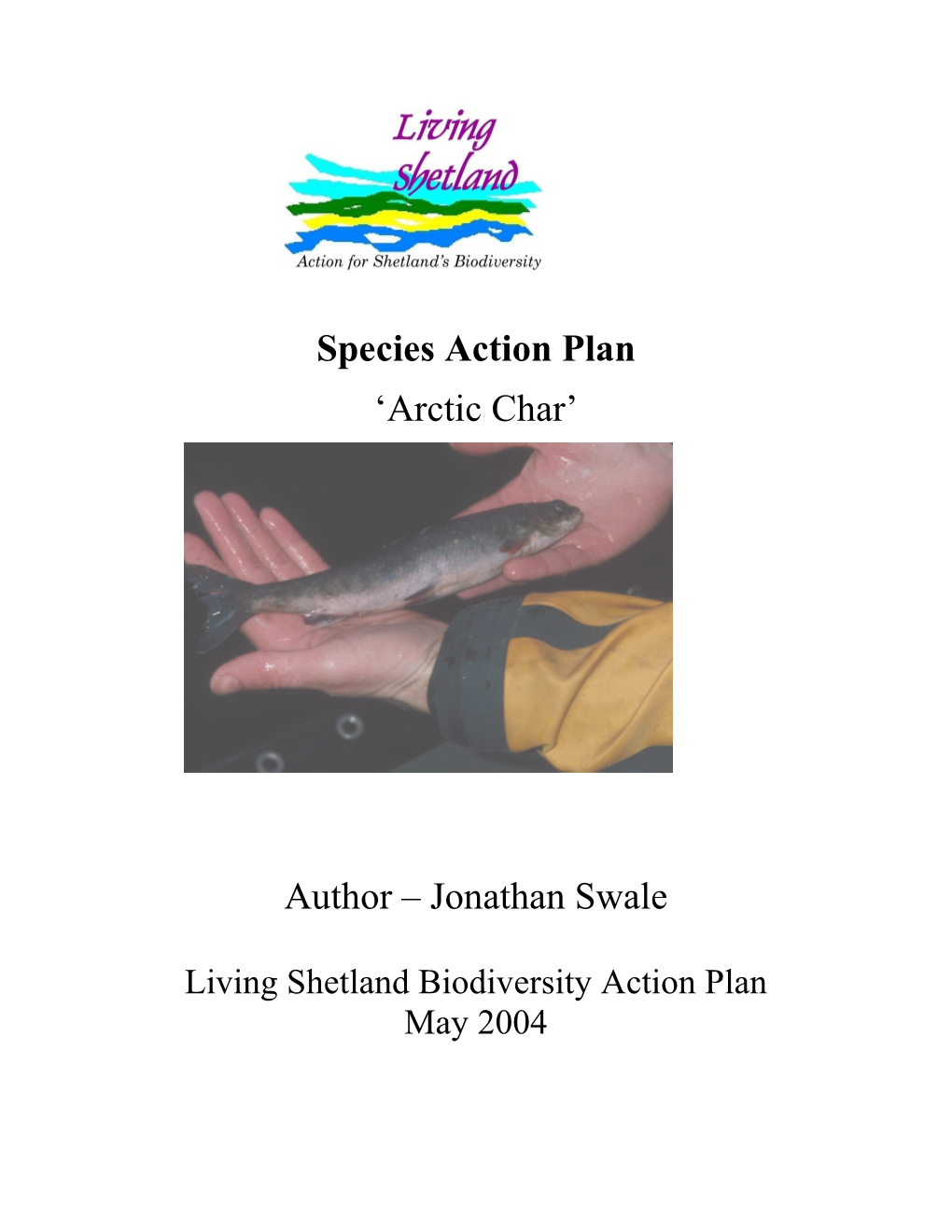 Species Action Plan 'Arctic Char'