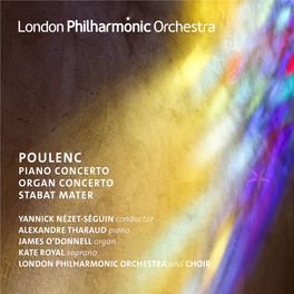 Poulenc Piano Concerto Organ Concerto Stabat Mater