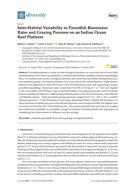 Inter-Habitat Variability in Parrotfish Bioerosion Rates and Grazing Pressure on an Indian Ocean Reef Platform