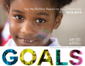 Say Yes Buffalo Report to the Community 2018-2019