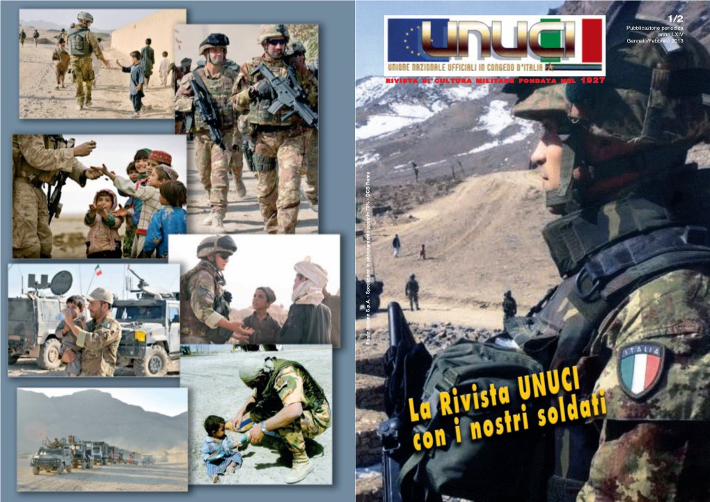 Pubblicazione Periodica Anno LXIV Gennaio/Febbraio 2013 RIVISTA DI