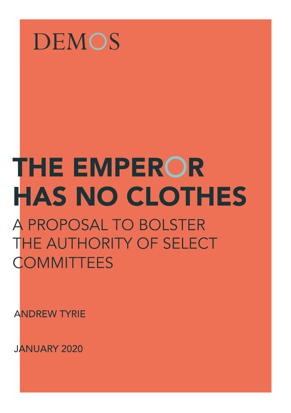 The Emper R Has No Clothes a Proposal to Bolster the Authority of Select Committees