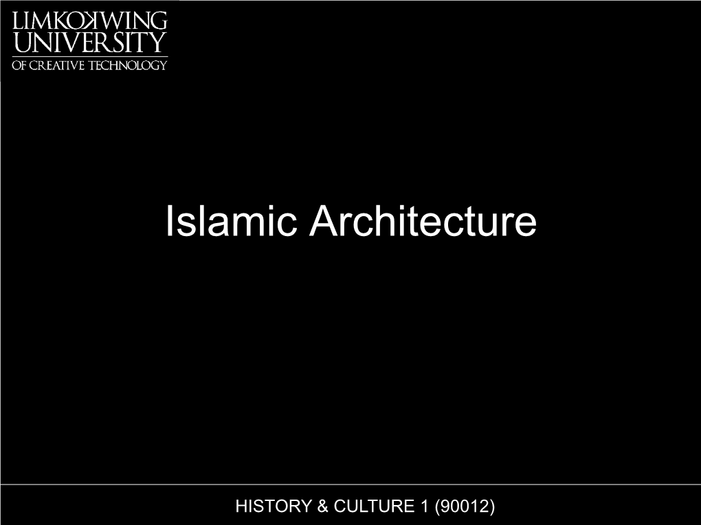 Islamic Architecture