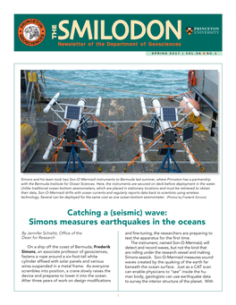 Simons Measures Earthquakes in the Oceans