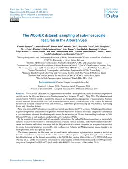 Sampling of Sub-Mesoscale Features in the Alboran Sea