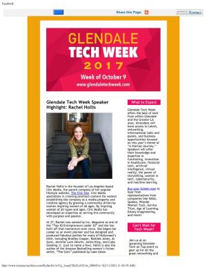 Glendale Tech Week Speaker Highlight: Rachel