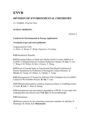 Division of Environmental Chemistry
