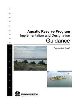 Aquatic Reserves Program Guidance (Final EIS) on September 6, 2002