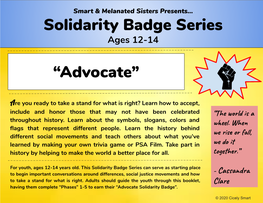 “Advocate” Solidarity Badge Series