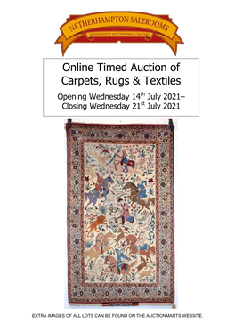 Online Timed Auction of Carpets, Rugs & Textiles