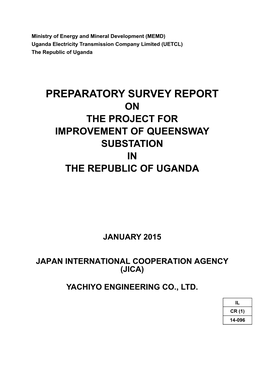 Preparatory Survey Report on the Project for Improvement of Queensway Substation in the Republic of Uganda