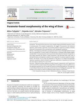 Parameter-Based Morphometry of the Wing of Ilium